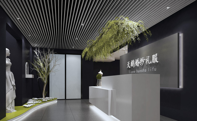 天鵝婚紗體驗(yàn)店裝修設(shè)計(jì)